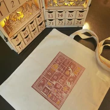 Мастер-класс по линогравюре «Авторский рождественский адвент-календарь»