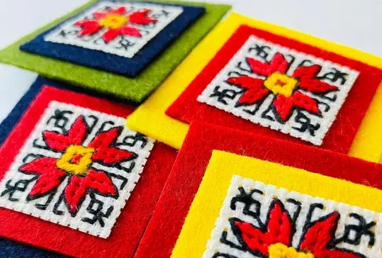 Мастер-класс «Брошь с обережным узором»