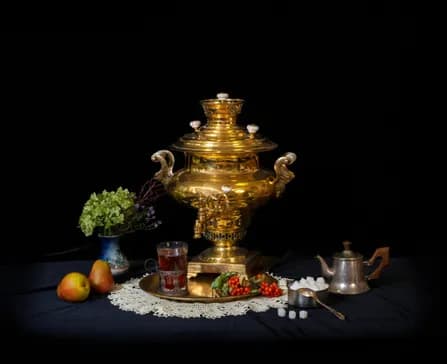 Выставка старинных русских самоваров