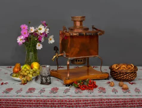 Выставка старинных русских самоваров