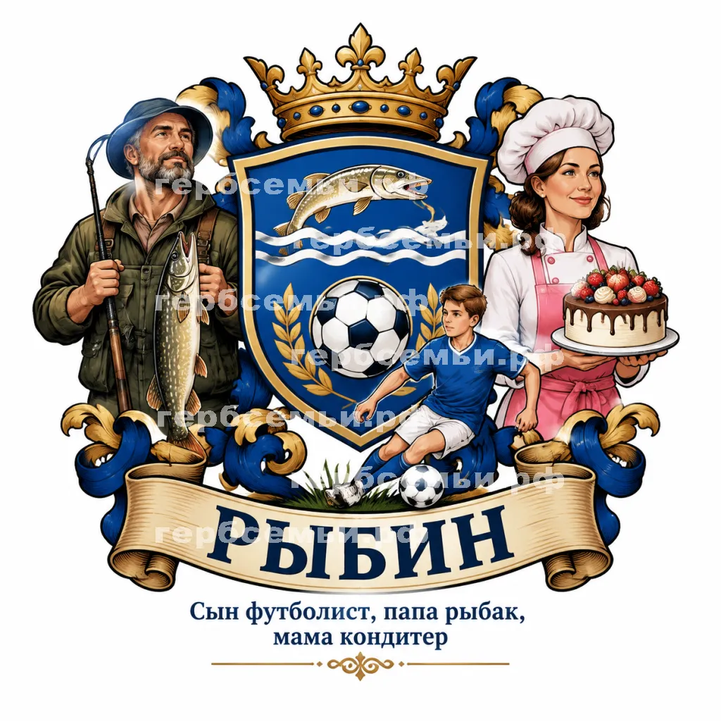 Герб семьи Рыбин #41037