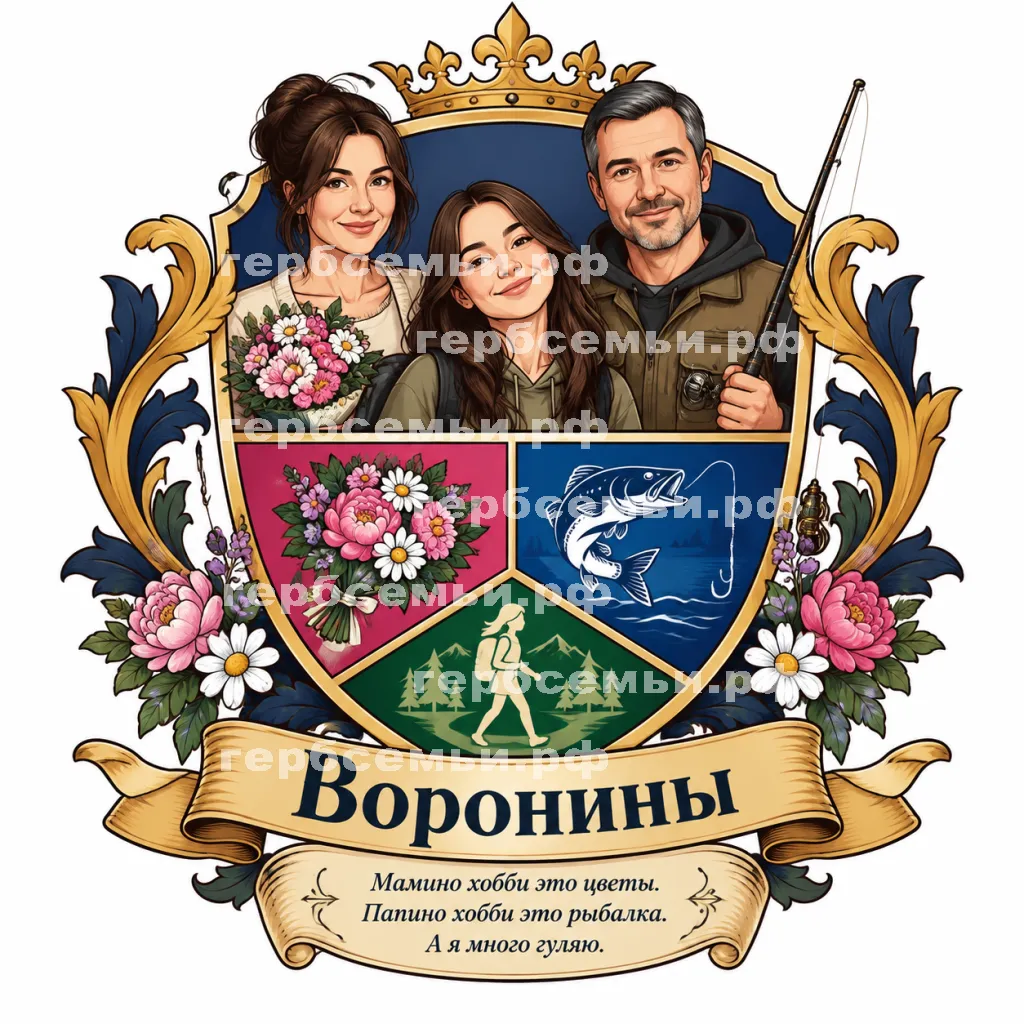 Герб семьи Воронины #42948