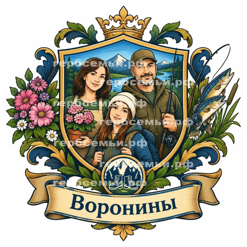 Герб семьи Воронины #42949