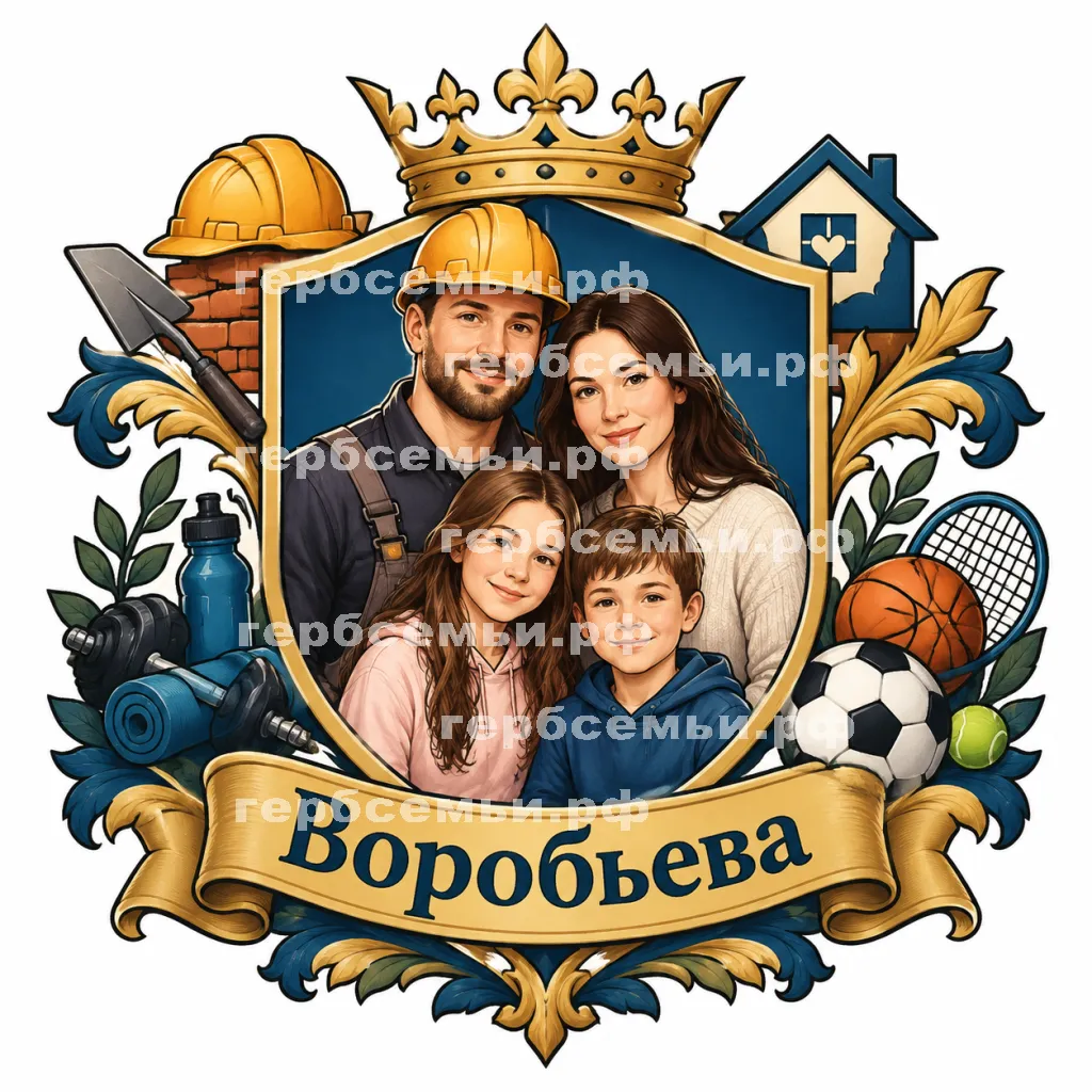 Герб семьи Воробьева #43000