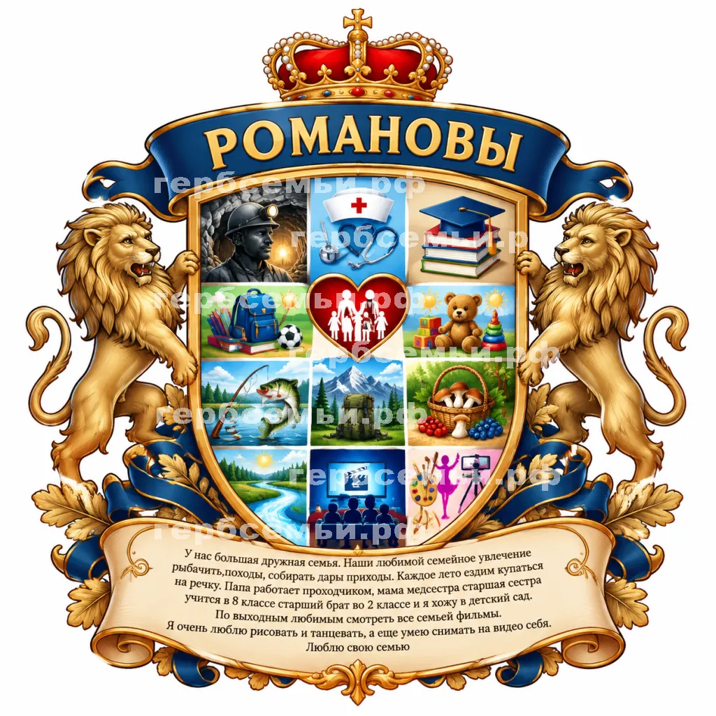 Герб семьи Романовы #41737