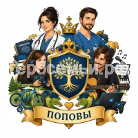 Герб семьи Поповы