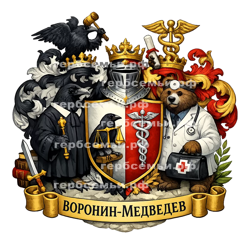 Герб семьи Воронин-Медведев #26651