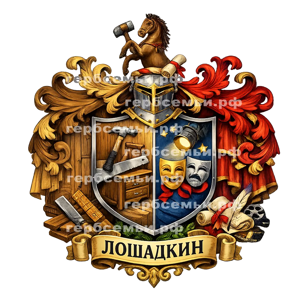 Герб семьи Лошадкин #28202