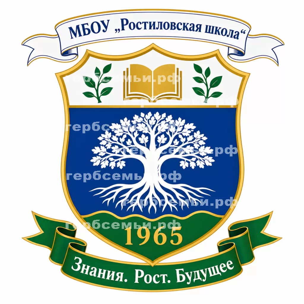 Герб семьи МБОУ Ростиловская школа #31472