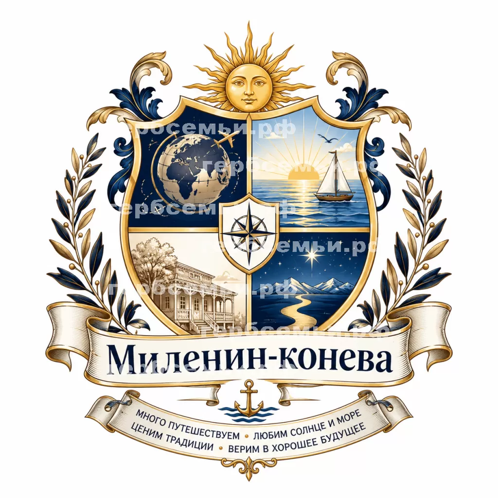 Герб семьи Миленин-конева #33908