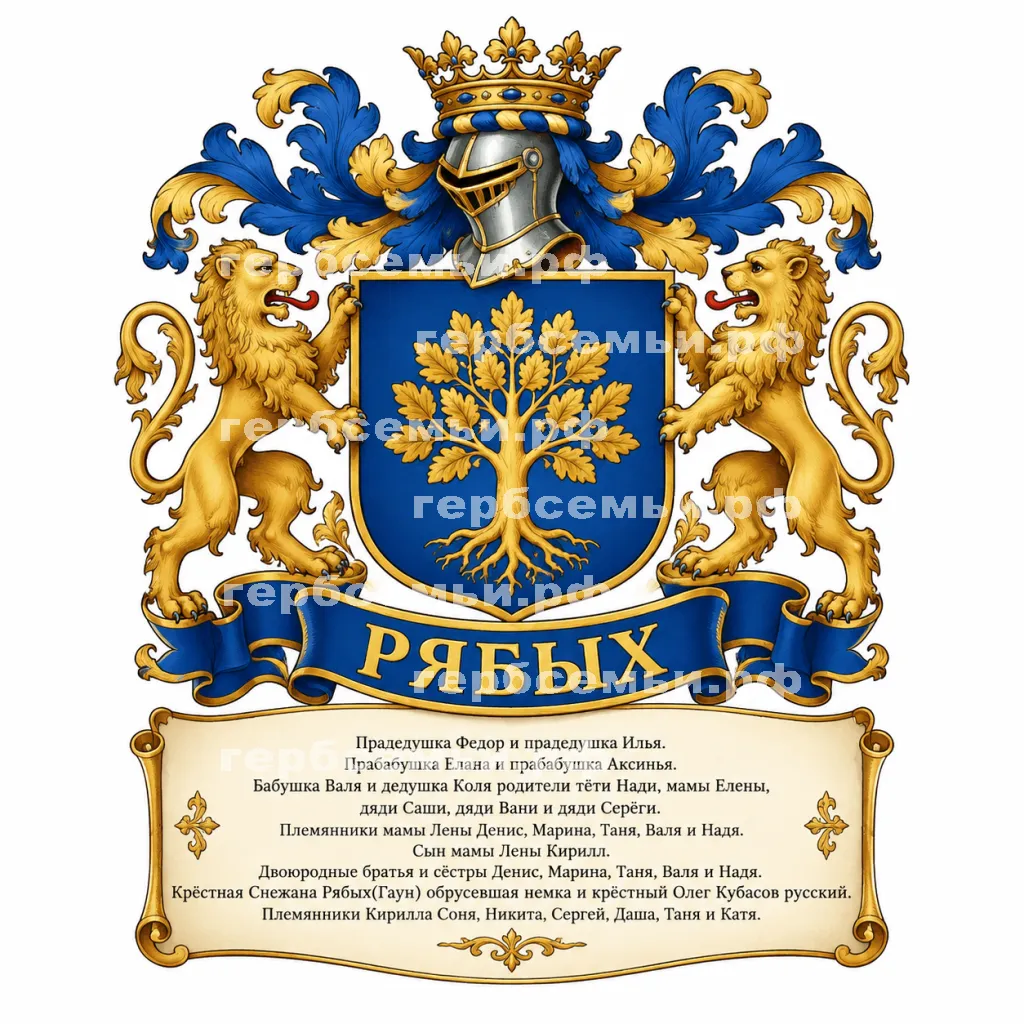 Герб семьи Рябых #43607