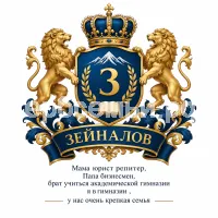 Герб семьи Зейналов