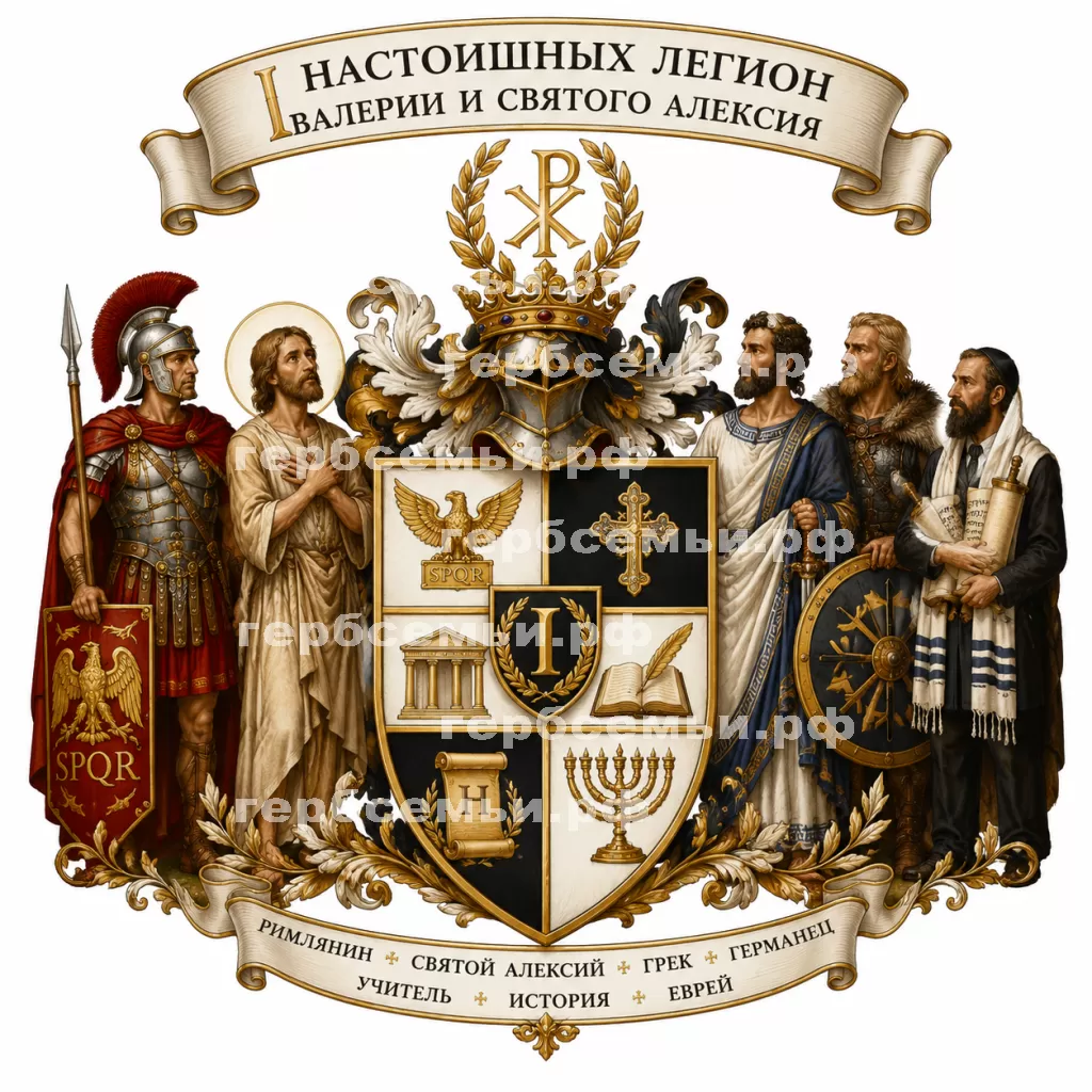 Герб семьи I Настоишных легион Валерии и Святого Алексия #35300