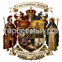 Герб семьи I Настоишных легион Валерии и Святого Алексия