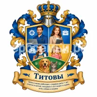 Герб семьи Титовы