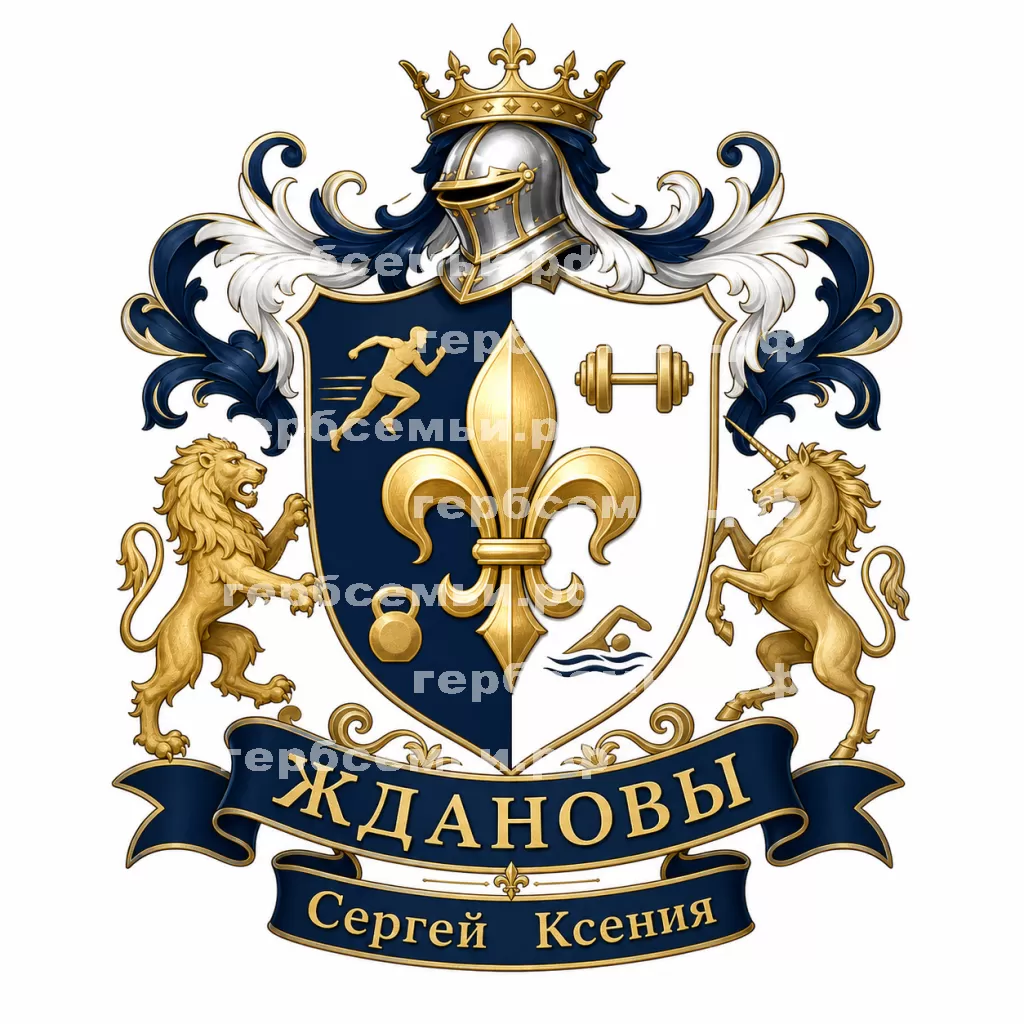 Герб семьи Ждановы   Сергей Ксения #36942