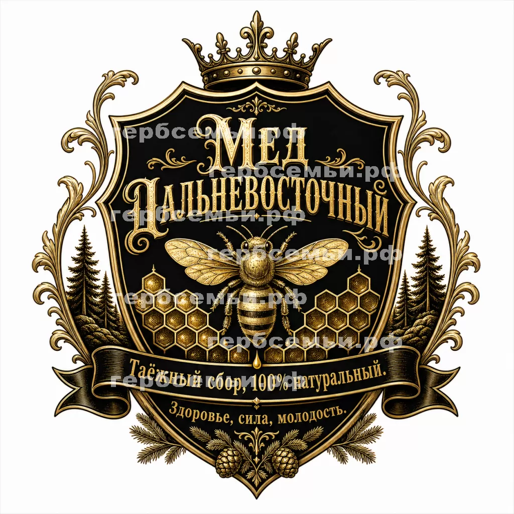 Герб семьи Мед Дальневосточный. #37114