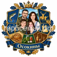 Герб семьи Осокины