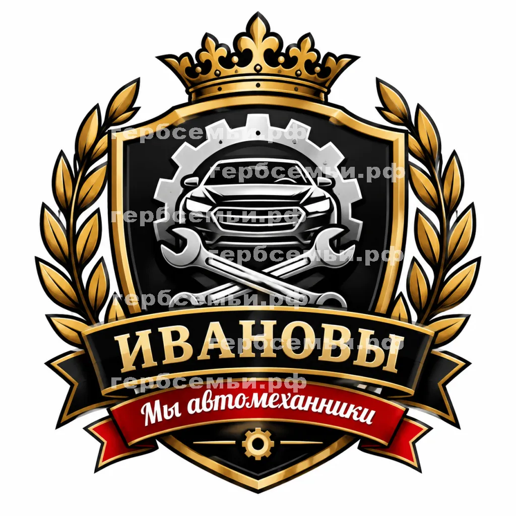 Герб семьи Техническое обслуживание и ремонт автомобилей #41042