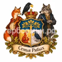 Гербы семьи Семья Тимофеевых в стиле басен Крылова