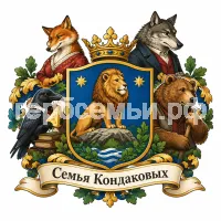 Гербы семьи Семья Кондаковых в стиле басен Крылова