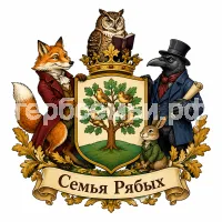 Гербы семьи Семья Рябых в стиле басен Крылова
