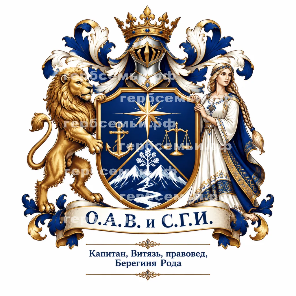 Герб семьи О.А.В. и С.Г.И. #41189