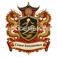 Гербы семьи Семья Кондаковых в Китайском стиле