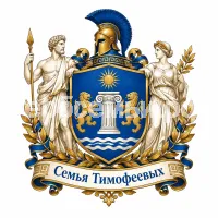 Гербы семьи Семья Тимофеевых в Греческом стиле