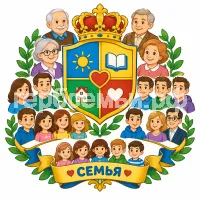 Герб семьи Создать герб в стиле детского радио