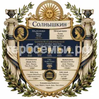 Гербы семьи Солнышкин в Греческом стиле