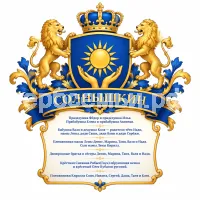 Гербы семьи Солнышкин в стиле первого канала