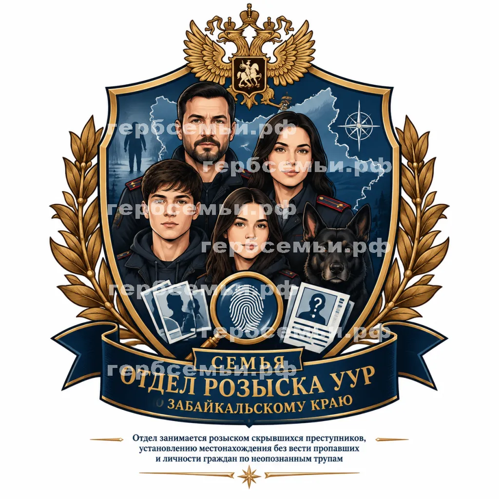 Герб семьи Отдел розыска уур по Забайкальскому краю #41323