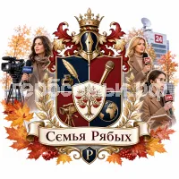Гербы семьи Создать герб  на фоне девушек корреспондентов новостных каналов и осени