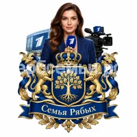 Герб семьи Создать герб на фоне девушки корреспондента первого канала
