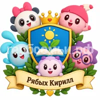 Гербы семьи Создать герб на фоне мультика Малышарики
