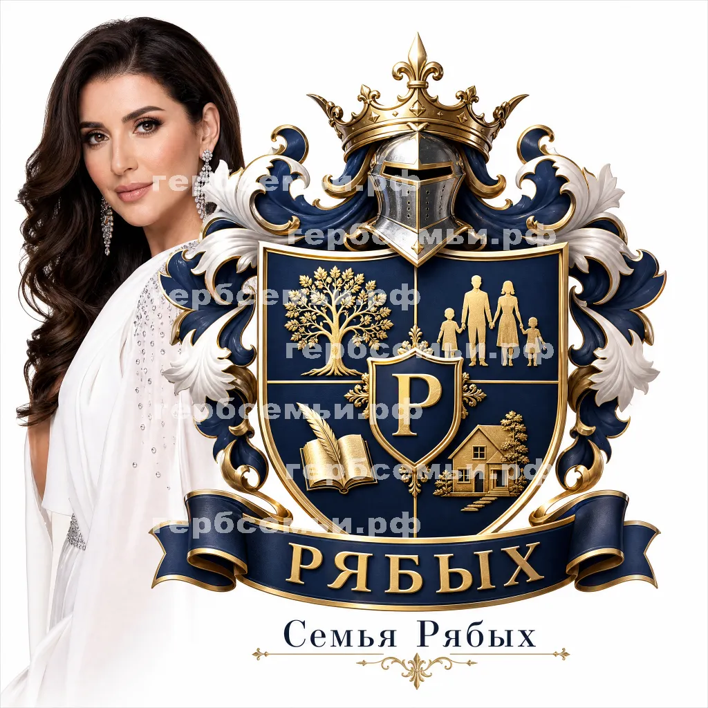 Герб семьи Создать герб на фоне певицы Жасмин #41434