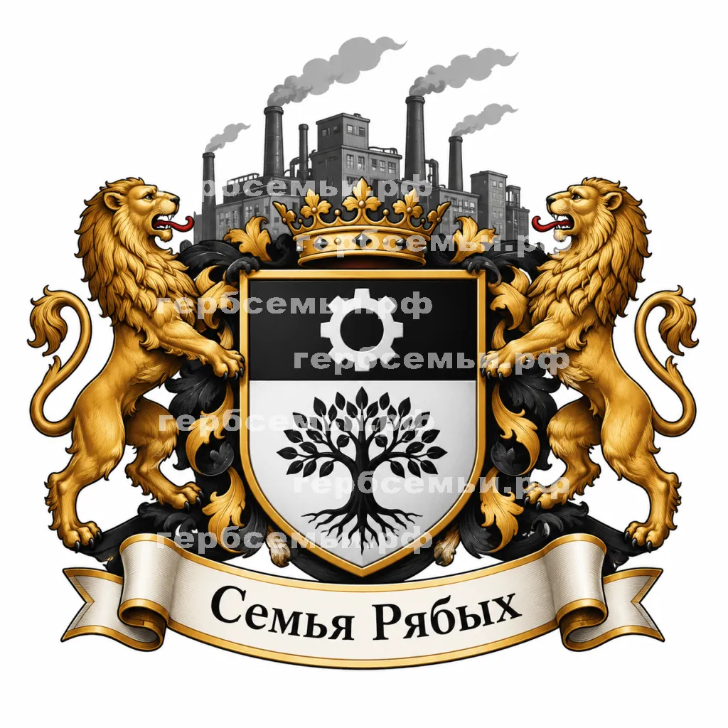 Герб семьи Создать герб на фоне группы Фабрика #41435