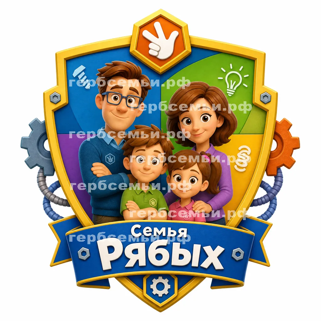 Герб семьи Создать герб на фоне мультсерала Фикски #41449