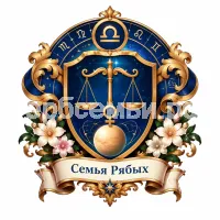 Гербы семьи Создать герб на фоне знака зодиака Весы планета покровитель Венера