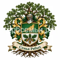 Гербы семьи Создать герб на фоне родового древа семьи Рябых