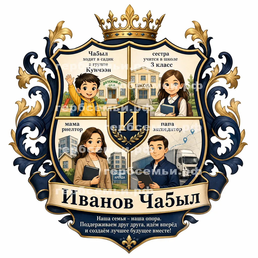 Герб семьи Иванов Ча5ыл #41460