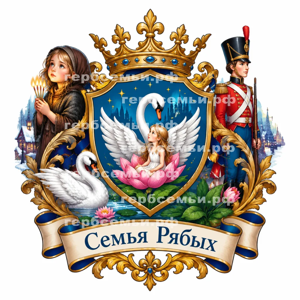 Герб семьи Создать герб на фоне сказок Ганса Хриана Андерсена о маленькой Иде девочки со списками Дюймовочки стойкий олавянны солдатик #41468