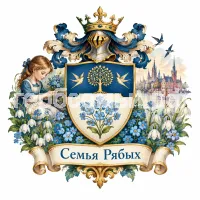 Гербы семьи Создать герб семьи Рябых на фоне сказки Ганса Христиана Андерсена цветы маленькой Иды