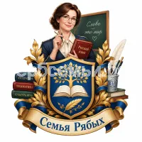 Гербы семьи Создать герб на фоне доброй учительницы русского языка