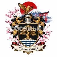 Гербы семьи Создать герб на фоне Японии