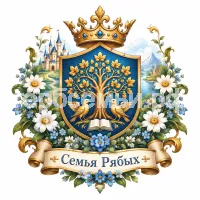Гербы семьи Создать герб фоне сказки цветы маленькой Иды