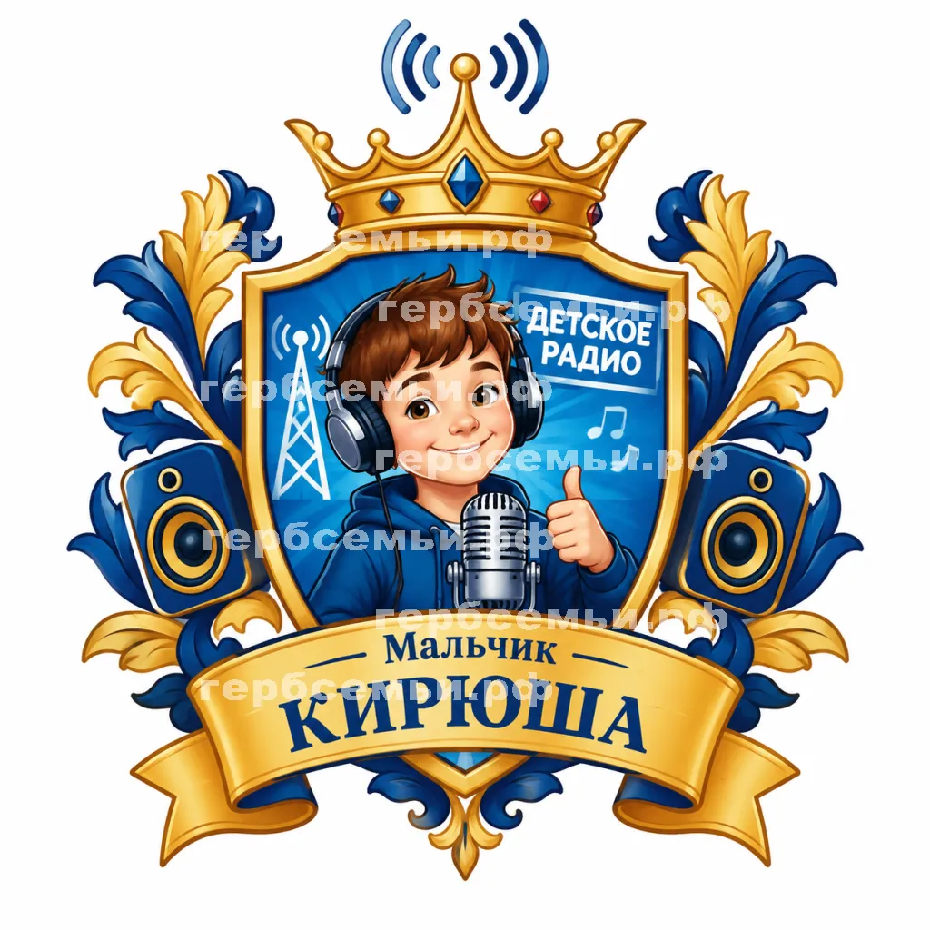 Герб семьи Создать герб на фоне детского радио #42802