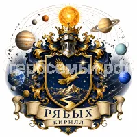 Гербы семьи Создать герб на фоне солнечной системы