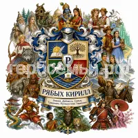 Гербы семьи Создать герб на фоне русских, индийских, африканских, белорусских,американских, татарских, казахских, китайских, кондских и японских сказок и их героев
